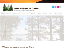 Tablet Screenshot of ambassador-camp.org